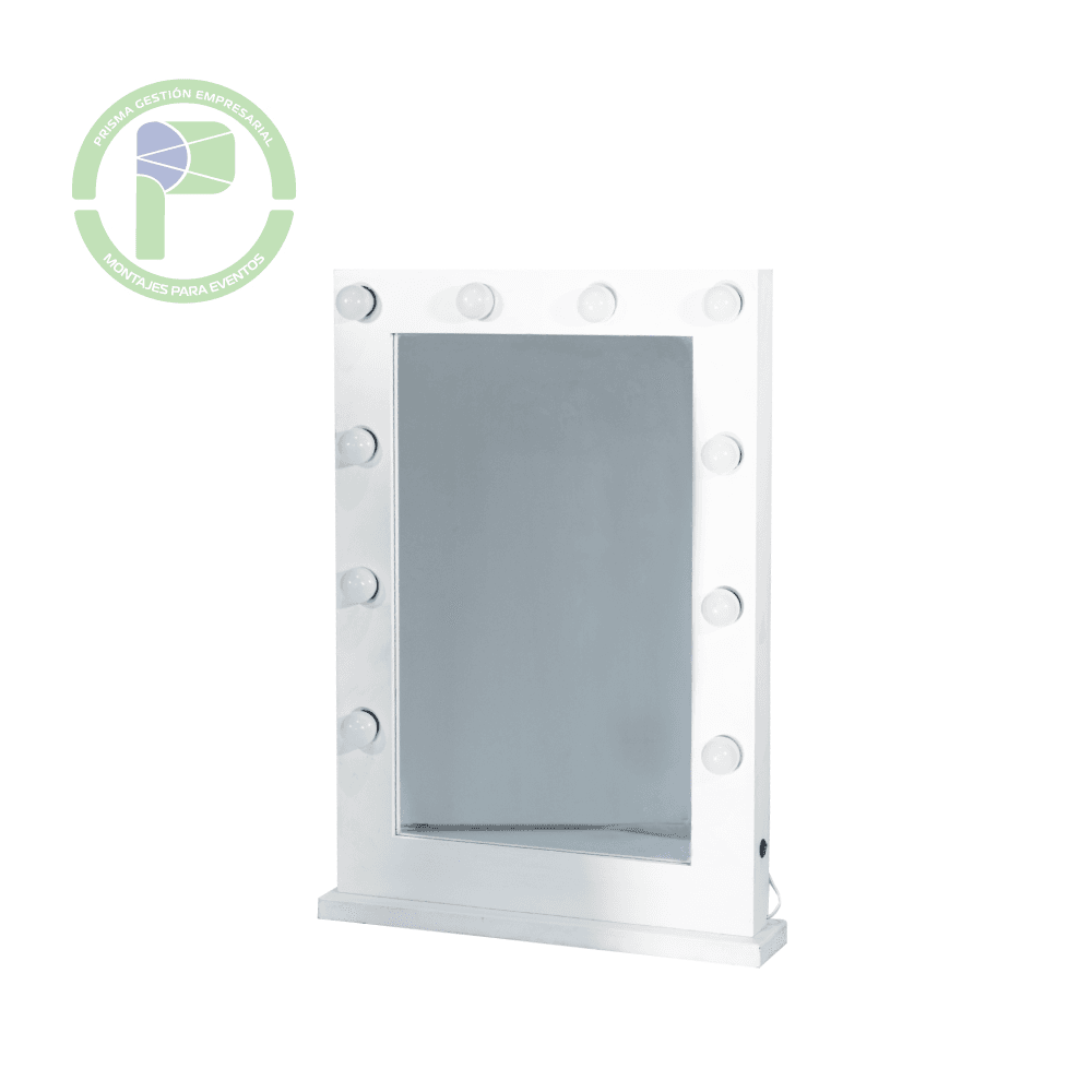 Espejo para camerino iluminado