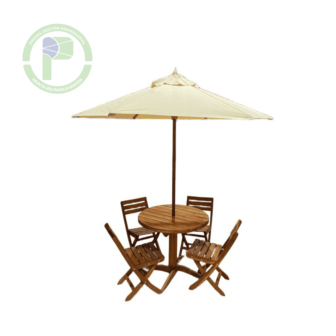 Mesa con parasol