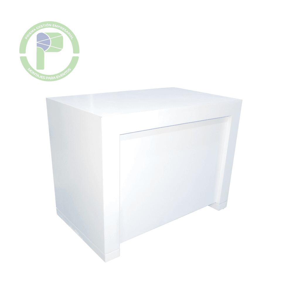 Mesa en “U” para Stand con tapa
