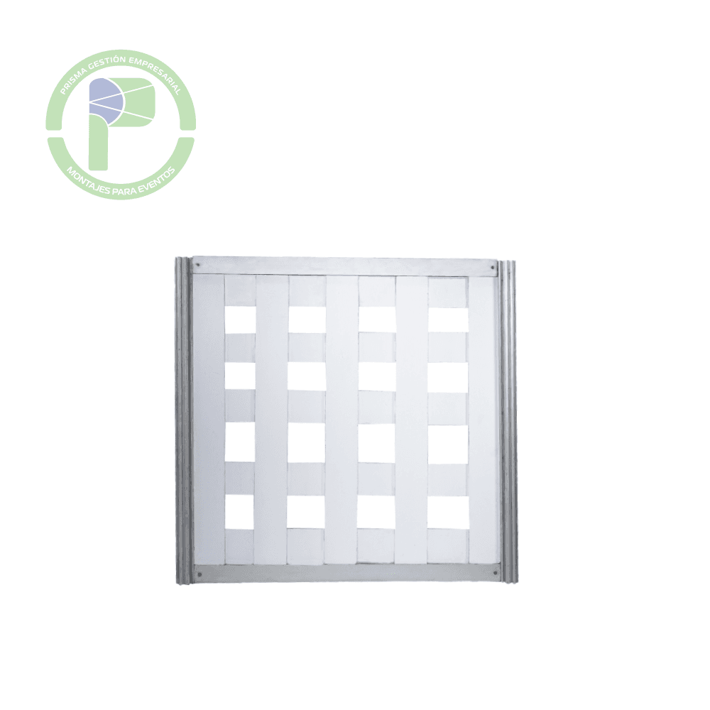 Panel rejilla 100x100 blanco