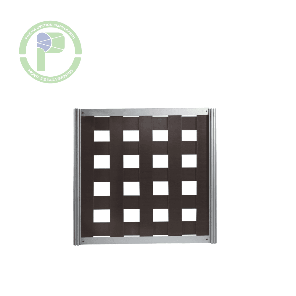 Panel rejilla 100x100 wengue
