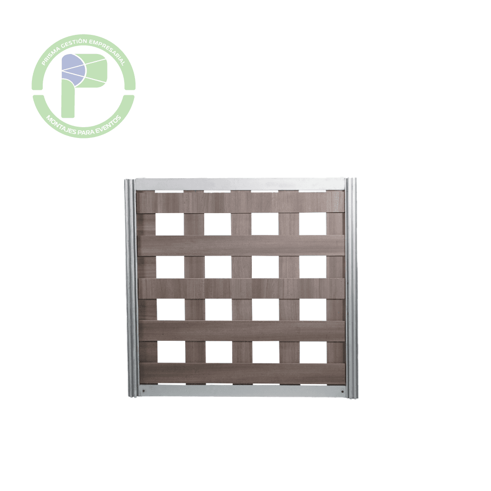 Panel rejilla 100x100 chocolate