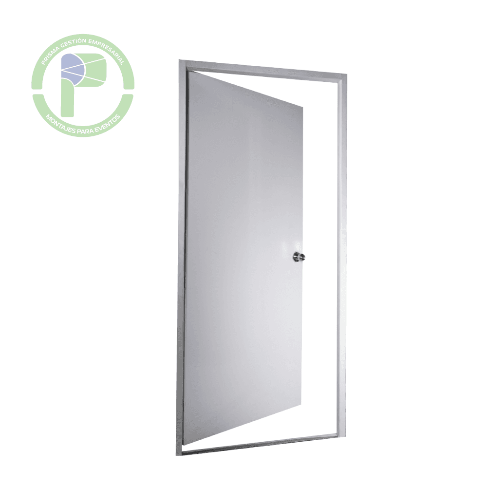 Puerta para perfilería con chapa