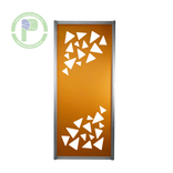Panel troquelado triangular naraja