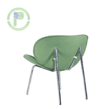 Silla Prana cóncava cuerina verde